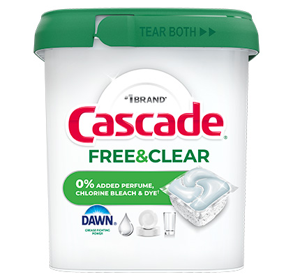 Cascade Free & Clear ActionPacs™ - Lemon Essence | Cascade Detergent