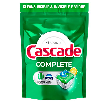 Cascade Complete ActionPacs™ - Lemon Scent | Cascade Detergent