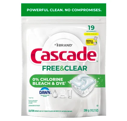 Cascade Free&Clear lemon 19ct
