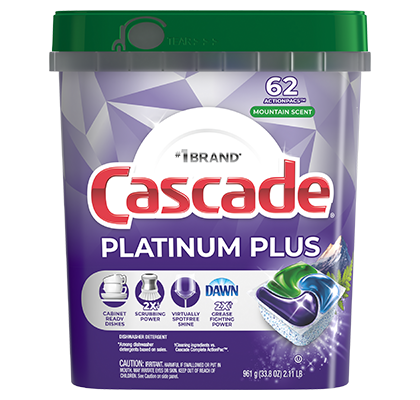 Cascade Platinum Plus ActionPacs™ - Mountain Scent - 62ct