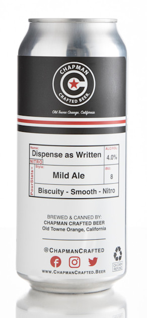 Review Chapman Dispense as Written Craft Beer & Brewing