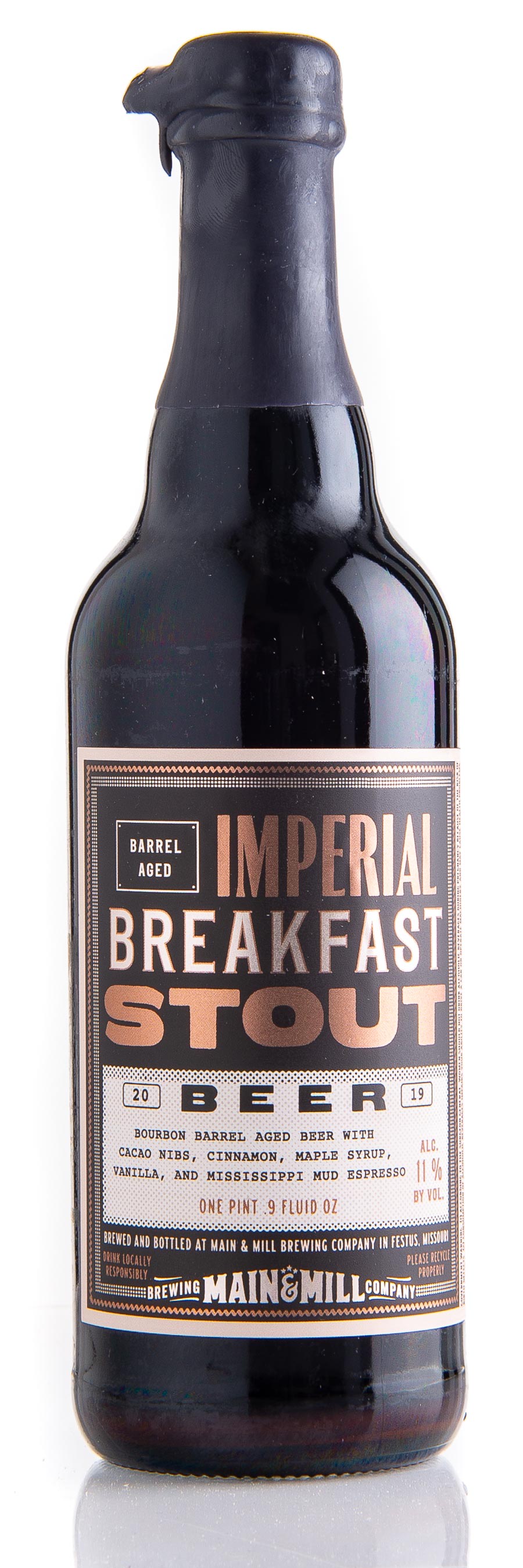 Review Main & Mill Brewing Co. BarrelAged Imperial Breakfast Stout