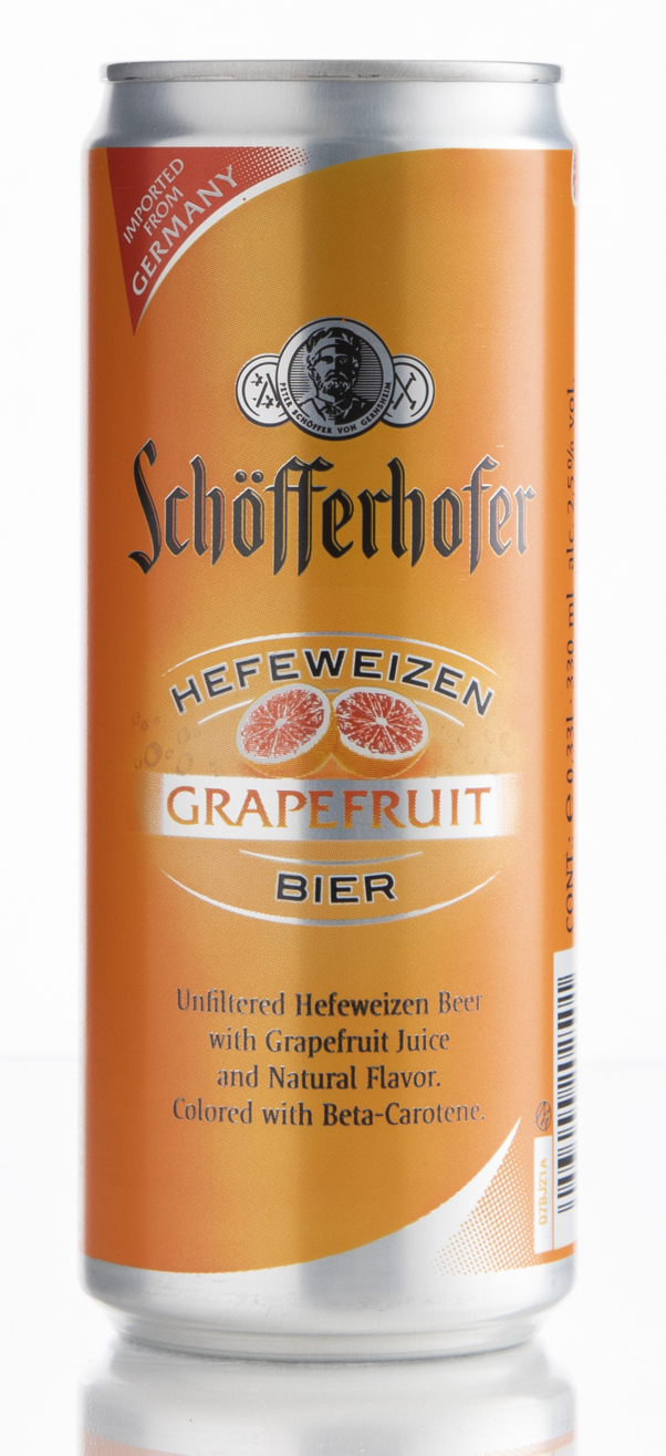 schofferhofer grapefruit beer does iy have hops
