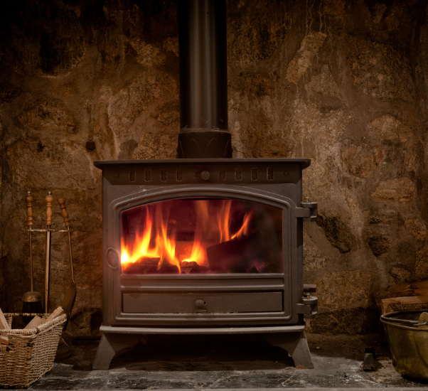 Image of a wood burning stove