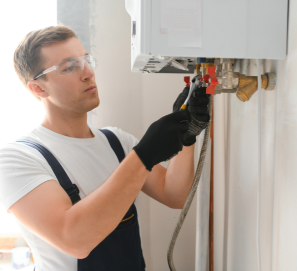 Image of a boiler installer 