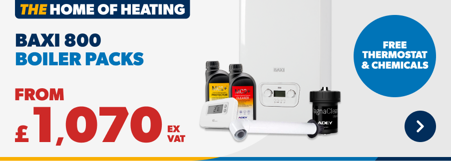 Baxi 800 Boilers from £1,070 ex VAT