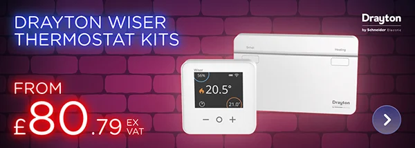 Drayton wiser thermostat kits from £80.79 ex vat