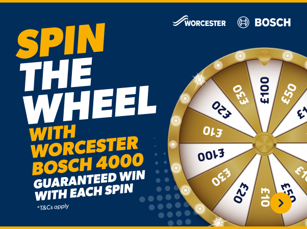 spin the wheel - with worcester bosch 4000 - win with every spin 