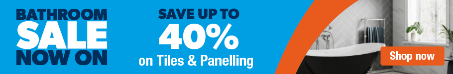 Save up to 40% on Tiles & Panelling at City Plumbing