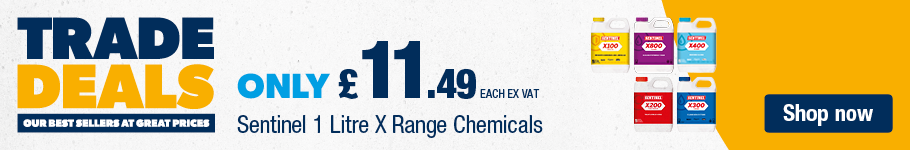 Only £11.49 each ex vat on Sentinel 1 litre x range chemicals at City Plumbing