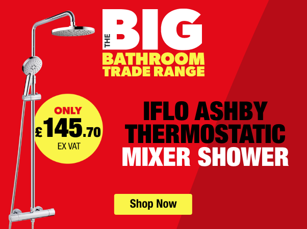 Only £145.70 ex vat iflo ashby thermostatic mixer shower 