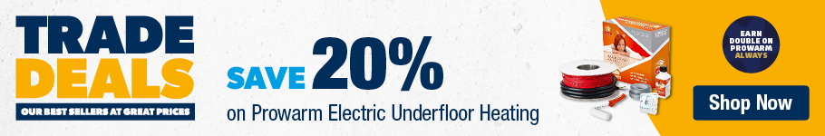 Save 20% on Prowarm Underfloor Underfloor Heating at City Plumbing