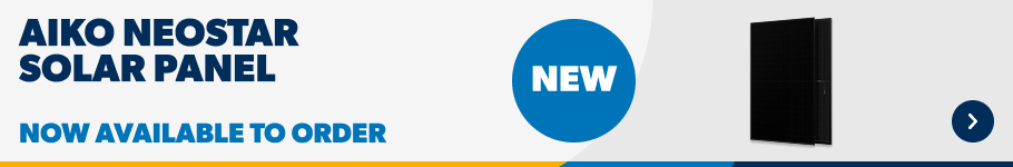 Aiko Neostar Solar Panel. Now Available. Shop now