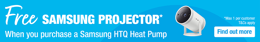 free samsung projector when you purchase a samsung HTQ heat pump