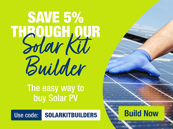 save 5% through out solar kit builder 