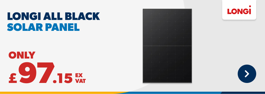 only £95.25 ex VAT Longi All Black Solar Panel 