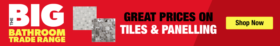 Great prices on tiles and panelling at city plumbing
