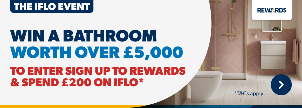 Win a bathroom worth over £5,000. To Enter Sign up to Rewards & Spend £200 on iflo. T&C's Apply. Shop Now