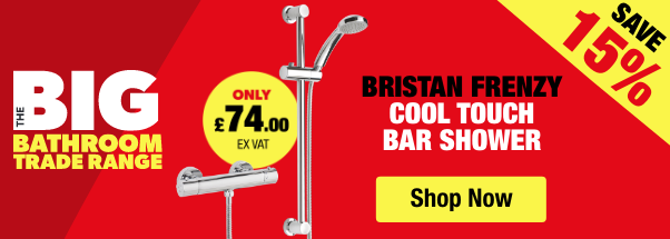 Bristan Frenzy cool touch bar shower only £74.00 ex vat