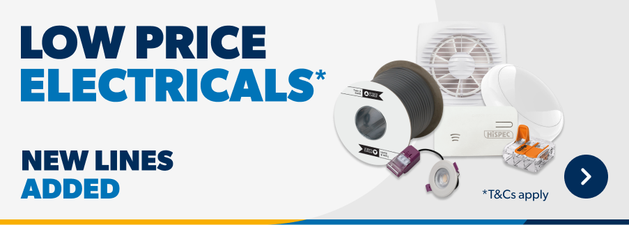 Low price electrical essentials* new lines added
