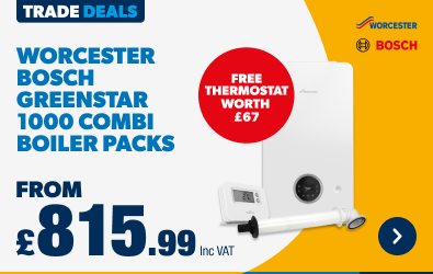 From £815.99 inc vat Worcester Bosch 1000 Combi Boiler Packs 