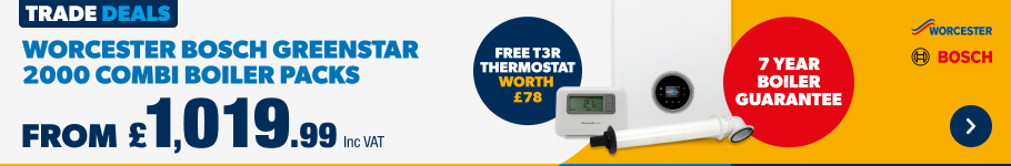 From £1019.99 inc vat Worcester Bosch 2000 Boiler Packs