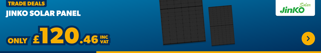 only £120.46 inc vat jinko solar panel 