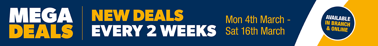 Mega Deals - New deals every two weeks 