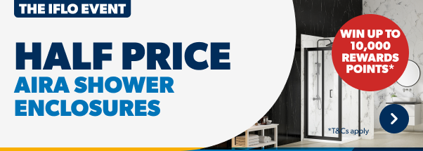 Half Price Aira Shower Enclosures. Win up to 10,000 Rewards points. T&Cs apply. Shop Now