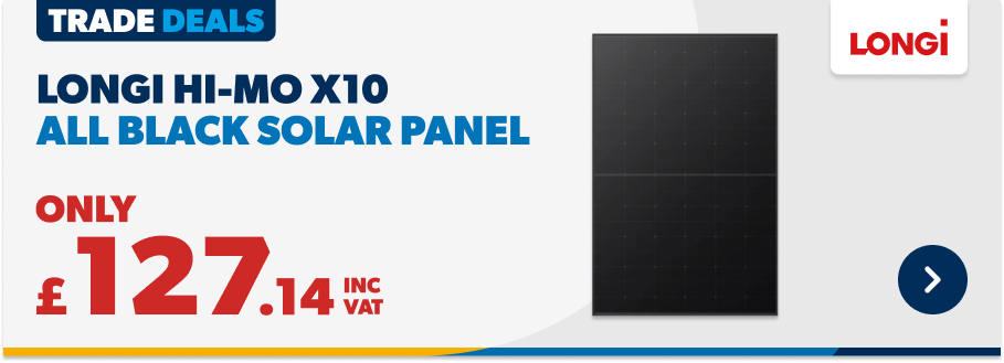 Only £127.14 INC VAT Longi All Black Solar Panel 