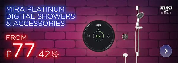 From £77.42 ex vat Mira Platinum digital showers & accessories 