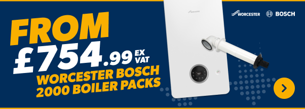 From £754.99 ex vat Worcester Bosch 2000 Boiler Packs 