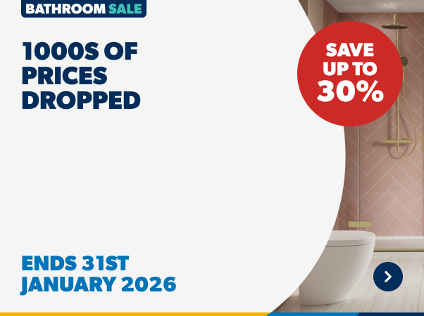 Bathroom Sale. 1000s of prices dropped. Save up to 30%. Ends 31st January 2026. Shop Now
