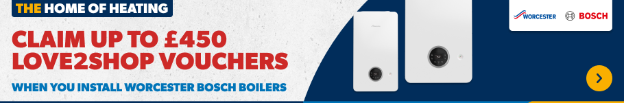 claim up to £450 love2shop vouchers when you install worcester bosch boilers - find out more here 