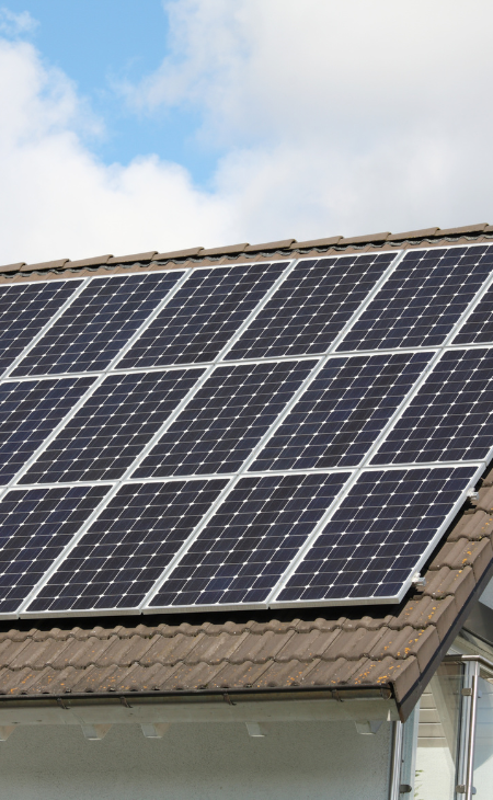 image of solar panels in roof at city plumbing