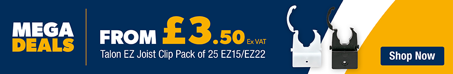 from £3.50 ex vat on Talon EZ Joist Clip Pack of 25 EZ15/EZ22 at city plumbing