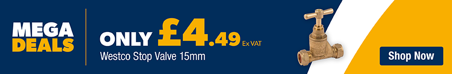 Only £4.49 ex VAT on Westco stop valve at city plumbing