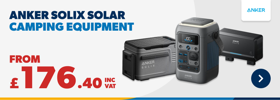 Anker Solix Solar Camping Equipment from £176.40  INC VAT