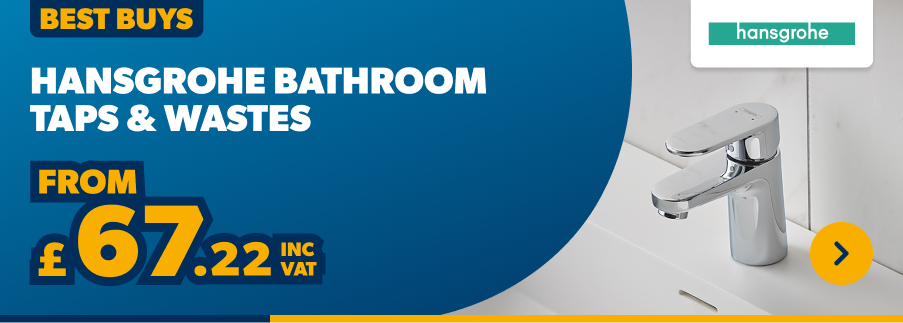 Hansgrohe Bathroom Taps & Wastes £67.22 inc VAT. Shop Now