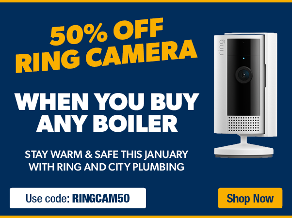 50% off ring camera when you buy any boiler*