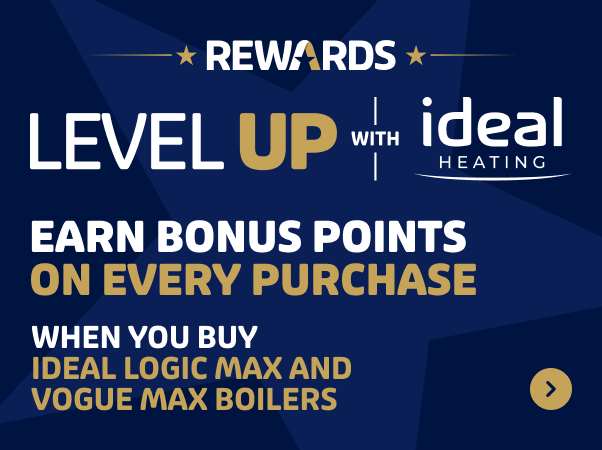 Level up with ideal heating - earn bonus points on every purchase with ideal logic max and vogue max boilers 