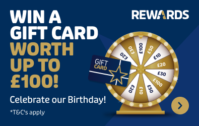 win a gift card worth up to £100! 