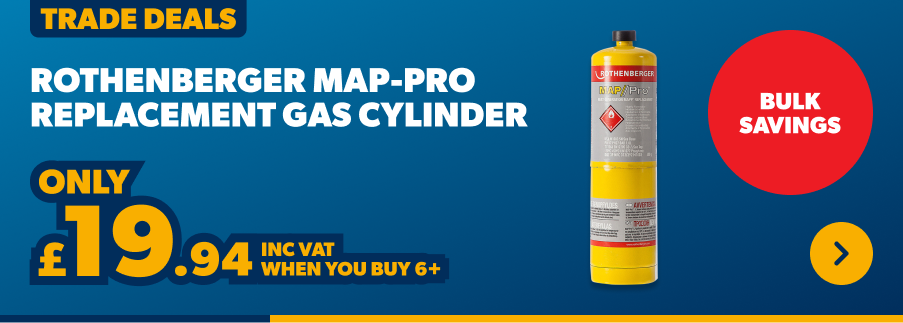 rothenberger pro replacement gas cylinder only £26.15 inc vat