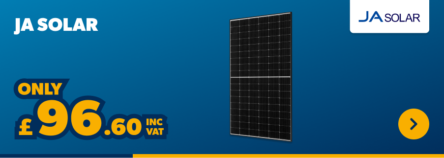 JA Solar Only £96.60 inc VAT. Shop Now