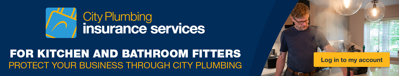 Banner for Kitchen & Bathroom Fitter Trade Insurance with City Plumbing