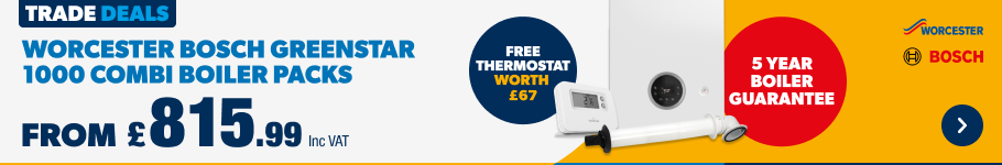 From £815.99 inc vat Worcester Bosch 1000 Combi Boiler Packs 