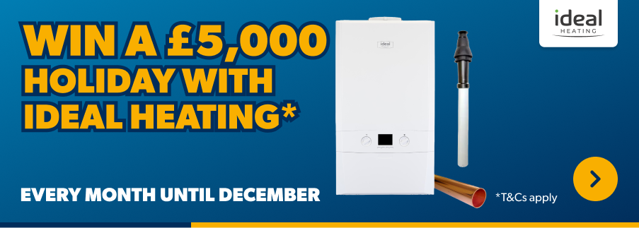 win a £5k holiday with ideal heating* T&Cs apply 
