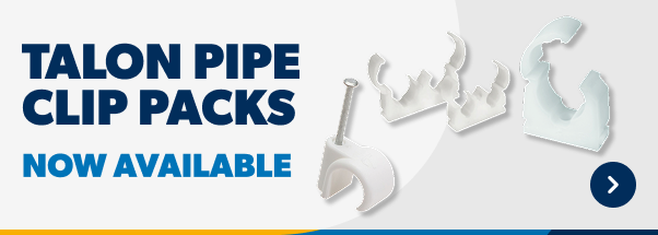 Talon Pipe Clip Packs. Now Available. Shop Now