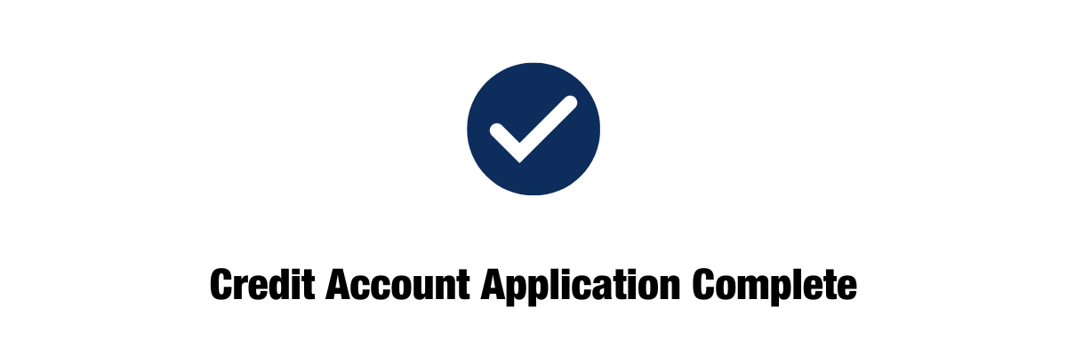 Credit Account Application banner