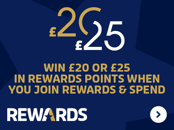 Win £20 or £25 in rewards points when you join rewards & spend